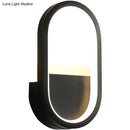 GobekUsa Minimalist Elliptical LED Wall Sconce for Bedroom Lighting