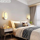 GobekUsa Minimalist Elliptical LED Wall Sconce for Bedroom Lighting