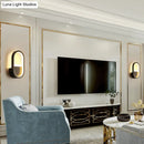 GobekUsa Minimalist Elliptical LED Wall Sconce for Bedroom Lighting