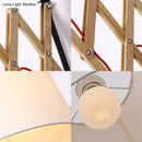 GobekUsa White Wall Lamp with Extendable Arm - Cylinder Fabric Shade Sconce for Living Room