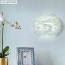 GobekUsa Modern Feather Wall Lamp: Stylish Ambient Lighting for Living Room & Bedroom Decor