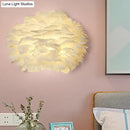 GobekUsa Modern Feather Wall Lamp: Stylish Ambient Lighting for Living Room & Bedroom Decor