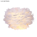 GobekUsa Modern Feather Wall Lamp: Stylish Ambient Lighting for Living Room & Bedroom Decor