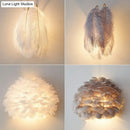 GobekUsa Feather Wall Sconce: Stylish and Simplistic Single-Bulb Light for Girls Bedroom