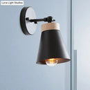 GobekUsa Modern Bedside Sconce with Adjustable Metallic Shade - Black/White Finish Wall Lamp
