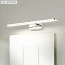 GobekUsa Elongated Acrylic Vanity Lighting 16"/17"/23" LED Wall Light Sconce for Bathroom – White Finish, Warm/White Light