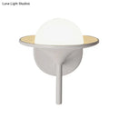 GobekUsa Modern White Flared Sconce Light Fixture with LED, Metallic Wall Mount Lamp