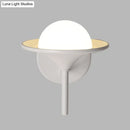 GobekUsa Modern White Flared Sconce Light Fixture with LED, Metallic Wall Mount Lamp