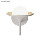 GobekUsa Modern White Flared Sconce Light Fixture with LED, Metallic Wall Mount Lamp