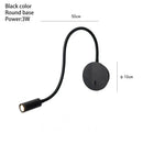 GobekUsa 3W LED Wall Spot Light with On/Off Switch, Flexible Desk Reading Lamp
