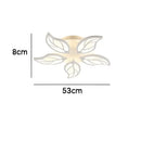 GobekUsa 5-Light Acrylic LED Ceiling Chandelier for Modern Living Room Bedroom