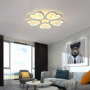 GobekUsa 5-Light Acrylic LED Ceiling Chandelier for Modern Living Room Bedroom