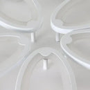 GobekUsa 5-Light Acrylic LED Ceiling Chandelier for Modern Living Room Bedroom