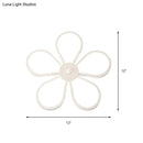 GobekUsa Modern Acrylic Flower Wall Mounted LED Sconce Light in Warm/White for Dining Room