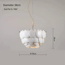 GobekUsa French Ceramic Chandelier: Romantic LEDs for Luxury Living Room & Restaurant Decor