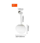 GobekUsa Glass Ball LED Pendant Light for Modern Living Room Décor