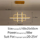 GobekUsa Geometric Aluminum Pendant Light for Living Bedroom Restaurant Kitchen - Modern Art Luminaire