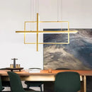 GobekUsa Geometric Aluminum Pendant Light for Living Bedroom Restaurant Kitchen - Modern Art Luminaire