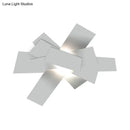 GobekUsa Metallic Nordic Wall Sconce with Stacked Surface and White Bulb Fixture