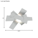 GobekUsa Metallic Nordic Wall Sconce with Stacked Surface and White Bulb Fixture