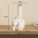 Modern white geometric ceramic candle holders living room decor by Decorbites
