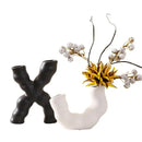 GobekUsa Geometric Ceramic Flower Vase for Stylish Home Decor & Flower Arrangement