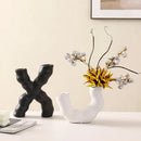 GobekUsa Geometric Ceramic Flower Vase for Stylish Home Decor & Flower Arrangement
