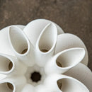 GobekUsa Geometric Ceramic Hollow Vases Spiral Pipe Floral Arrangement Home Decor Figurines
