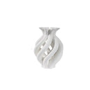 GobekUsa Geometric Ceramic Hollow Vases Spiral Pipe Floral Arrangement Home Decor Figurines