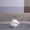 GobekUsa Geometric Chain Porcelain Vase - Stylish Room Decor & Flower Vase