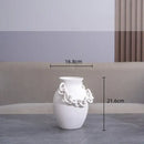 GobekUsa Geometric Chain Porcelain Vase - Stylish Room Decor & Flower Vase
