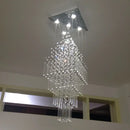 GobekUsa Crystal Ceiling Chandelier Modern Living Room Lighting Fixture Loft Staircase Lustre