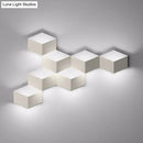 GobekUsa Nordic Style LED Wall Lamp - White Geometric Design Light Fixture for Living Room