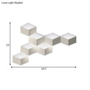 GobekUsa Nordic Style LED Wall Lamp - White Geometric Design Light Fixture for Living Room