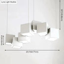 GobekUsa Contemporary LED Island Light Fixture: Metallic Living Room Pendant Light
