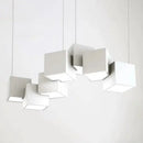 GobekUsa Contemporary LED Island Light Fixture: Metallic Living Room Pendant Light