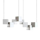 GobekUsa Contemporary LED Island Light Fixture: Metallic Living Room Pendant Light