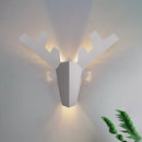 GobekUsa Modern Nordic Antler Sconce Light, Grey/Pink Metal Wall Mount Fixture, 11"/15" Wide