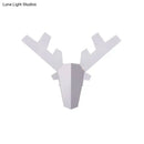 GobekUsa Modern Nordic Antler Sconce Light, Grey/Pink Metal Wall Mount Fixture, 11"/15" Wide