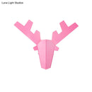 GobekUsa Modern Nordic Antler Sconce Light, Grey/Pink Metal Wall Mount Fixture, 11"/15" Wide