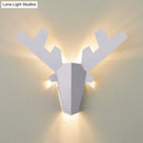 GobekUsa Modern Nordic Antler Sconce Light, Grey/Pink Metal Wall Mount Fixture, 11"/15" Wide