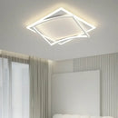 GobekUsa Geometric Square LED Ceiling Light with Remote Control for Study Living Room Bedroom