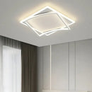 GobekUsa Geometric Square LED Ceiling Light with Remote Control for Study Living Room Bedroom