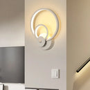 GobekUsa Sleek White Geometric LED Wall Sconce for Stairway - Simplicity & Style