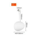 GobekUsa Glass Ball LED Pendant Light - White Nordic Hanging Fixture