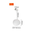 GobekUsa Glass Ball LED Pendant Light - White Nordic Hanging Fixture