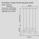 GobekUsa Glass Bubble Chandelier Customized Pendant Light for Living Room Atmosphere