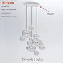 GobekUsa Glass Bubble Chandelier Customized Pendant Light for Living Room Atmosphere