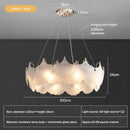 GobekUsa Glass Chandelier LED Circle Pendant Lights for Modern Luxury Living & Dining Decor