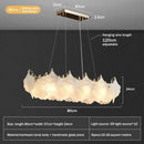 GobekUsa Glass Chandelier LED Circle Pendant Lights for Modern Luxury Living & Dining Decor